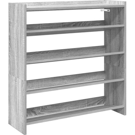 Maison Exclusive - Scarpiera Grigio Sonoma 80x25x81 cm in Legno Multistrato