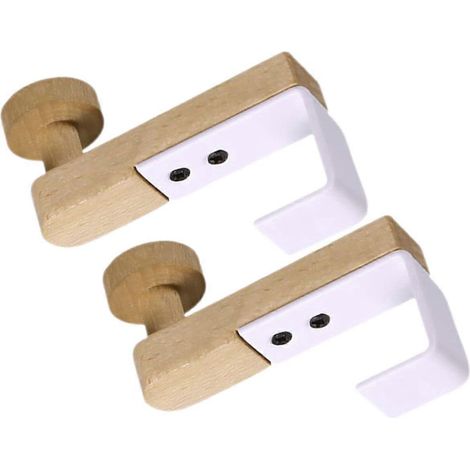 2 stuks handdoekhaakjes voor boven de douchedeur, geschikt voor de badkamer en als sjaalhanger. (1/5)