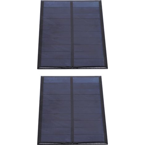Lot de 2 mini panneaux solaires, modules d'alimentation en époxy, batterie en polysilicium, fournitures industrielles 5 V 500 mA (1/5)