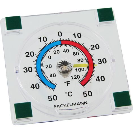 Fackelmann Fensterthermometer Tecno 7,7 cm Außenthermometer selbstklebend
