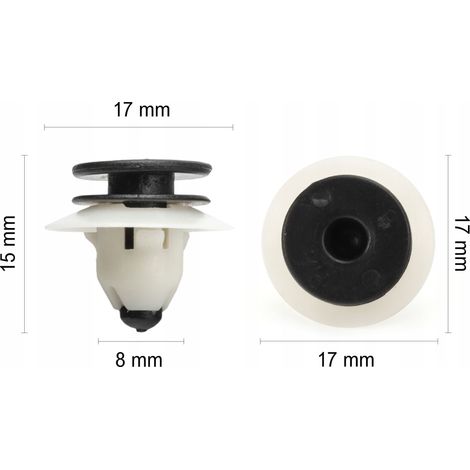 1x spillo per tappezzeria Volvo C30 S40 S60 S80 (1/5)
