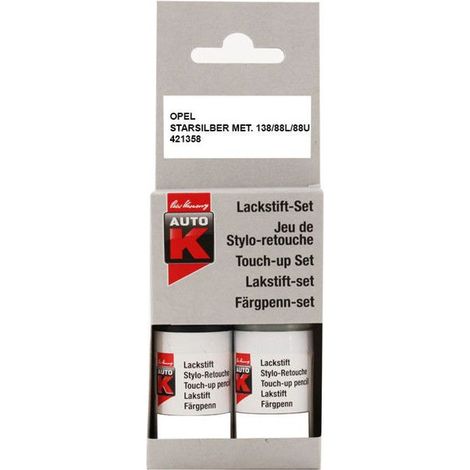 Stylo de retouche et vernis pour carrosserie - Opel - Starsilber met. - Auto K