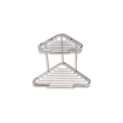 Novaservis Accessoires métalliques - Tablette d'angle double combinée, chromée 6072,0
