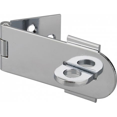 Porta lucchetto sovrapposto, in ottone cromato, per chiudere casseforti e porte - THIRARD