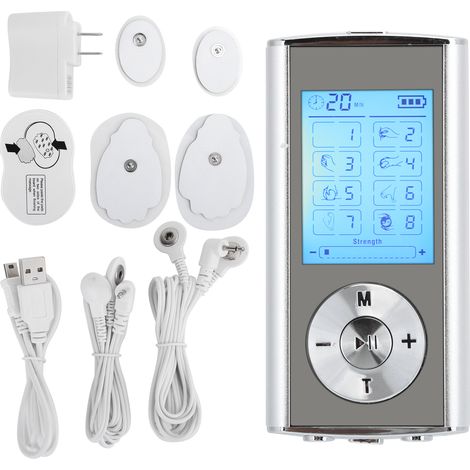 Électrostimulateur TENS EMS antidouleur musculaire, appareil de physiothérapie 110-240V avec prise US (1/5)