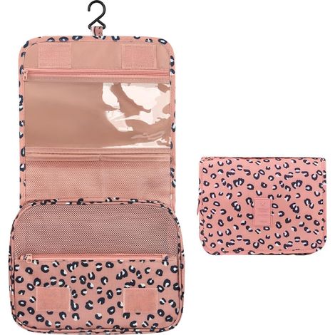 1 neceser, múltiples compartimentos, tejido impermeable, gancho incorporado, para viajes, acampada y gimnasio. (1/5)
