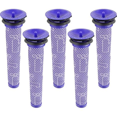 FOREHILL Filtre pour Dyson,Remplace Filtres pour Dyson V6 V7 V8 DC58 DC59 DC61 aspirateur,Pr-filtres 965661-01 5 Packs (1/5)