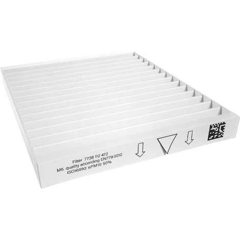 Bosch Accessorio ventilazione domestica FSM5 100 Set filtro aria per Vent 4000 CC, 2 pezzi, 7738112472