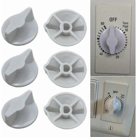 Minuterie pour ventilateur de salle de bain avec variateur de vitesse, compatible avec la référence universelle 146MT574. Installation facile. Plusieurs options disponibles. (1/4)