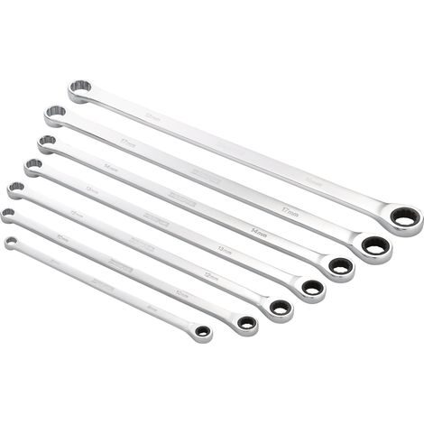 Draper Hi-Torq 7-Piece Metric Extra-Long Double Ring Ratchet Spanner Set (Model 27778) (1/5)
