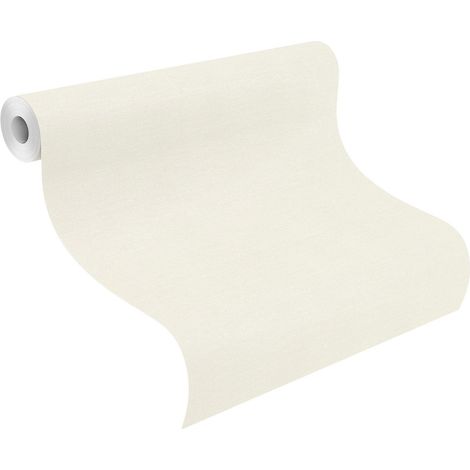 Vliestapete 408249 Tapete Uni Einfarbig 53 x 1005 cm Rasch Kimono Weiß (1/4)