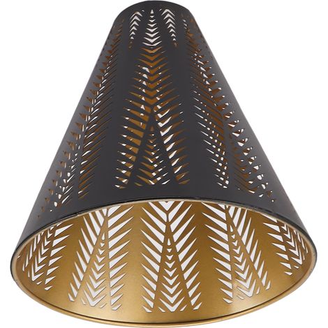Abat-jour en métal, abat-jour en fer, culot E26/E27, décoration de chambre à coucher, style cornet conique (1/5)