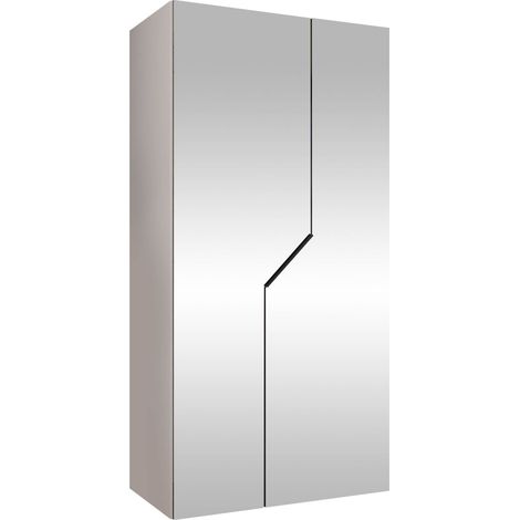 Armoire Hartford 600, Blanc, 202x100x52cm, Portes d'armoire: Avec des charnières, Nombre d'étagères: 0 (1/5)