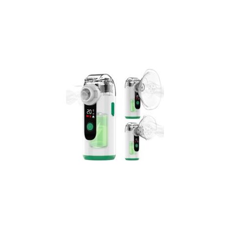 Nébuliseur Portatif Rechargeable avec Autonettoyage - EINNENFFER - Idéal pour Système Respiratoire à Domicile, au Bureau et en Voyage, Fonctionnement Silencieux et Facilité d'Utilisation