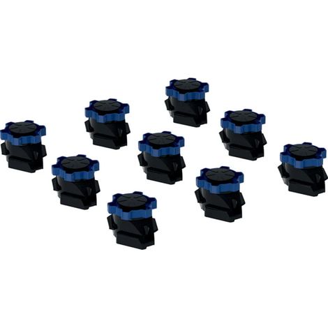Geberit – Jeu de 9 pieds de bac à douche réglables 60-120 mm – Pour receveurs en résine pierre jusqu'à 140 cm – Montage et réglage en hauteur