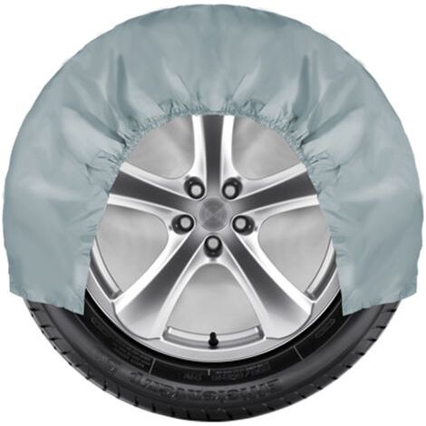 Tire Covers Wheel Cover 72 cm Diameter, Emergency Protective Cover Winter Summer Car Tire Storage Bags Vehicle Wheel Protector Car Accessories (Color: 1 Piece grey) (1/3)