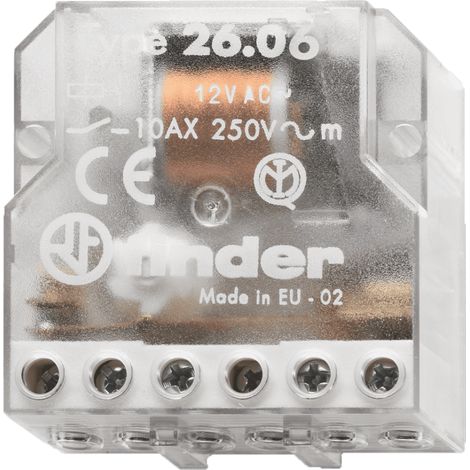 Relè a impulso Incasso Finder 26.06.8.230.0000 2 NA 230 V/AC 1 pz.