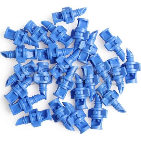 25Pcs 90° Sprayer Nozzle Jet for Mister Cloning Machine Hydroponic Blue (1/5)