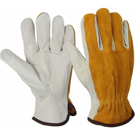 1 paire de gants (taille : M.18CM) de protection pour le soudage des mains au travail Professeur Epine résistant à la perforation jardinage résistant à l'abrasion (1/4)