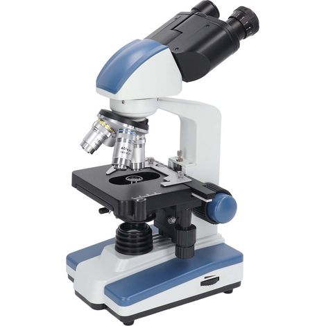 Microscope binoculaire 40X à 2500X à platine mécanique double couche, microscope binoculaire composé de laboratoire, prise UE AC85-240V (1/5)