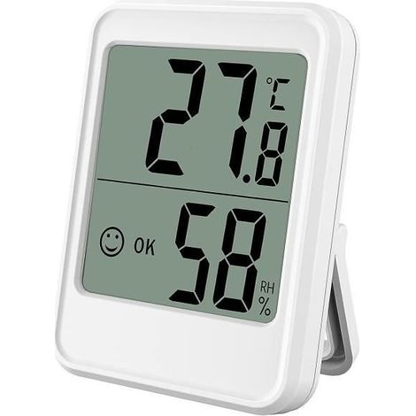 Hygromètre Intérieur - Digital Mini - Surveillance Humidité - Température - Portable (1/4)