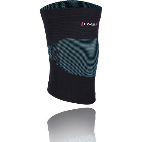 Kniebandage, Türkis-Schwarz, Größe M