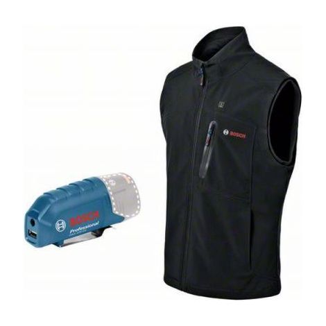 Bosch beheizbare Weste / Heizweste GHV 12+18V XA (Basic Version) ohne Akku, Gr. S schwarz (1/4)