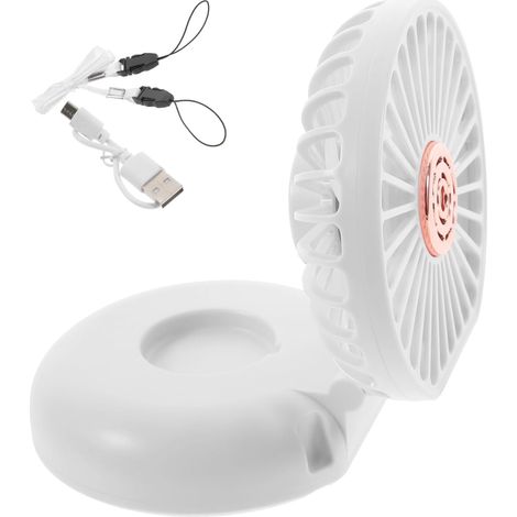 Leicht  Nackenventilator Akku Aufladbar Tragbarer USB-ventilator for Outdoor mit Einstellbarer (1/5)
