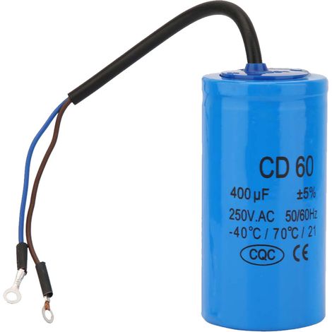 Condensateur CD60, sécurité condensateur moteur professionnel avec fil pour compresseur air (1/5)