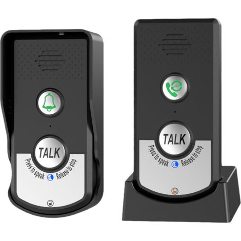 Sonnette interphone sans fil avec commande vocale bidirectionnelle, rappels pour les soins aux personnes âgées et système d'appel intelligent pour la maison (1/5)