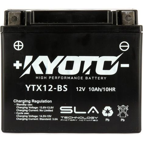 Batterie KYOTO GTX12-BS SLA-AGM - Sans Entretien - Prête à l'Emploi