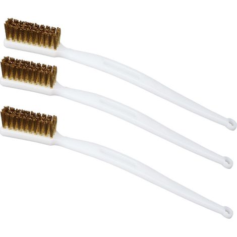 Pieces Petite Brosse Metallique,Brosse Metallique a Main,Brosse Laiton pour Nettoyer de Fil pour Évier, Soudure, Nettoyer Four, Rouille (1/5)