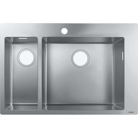 S711-F655 Fregadero empotrado 180 x 450 con orificio para grifería acero inoxidable (1/4)