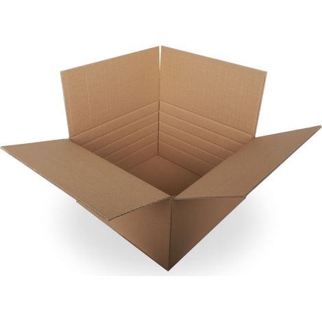 10 x Faltkartons 470x470x270mm Versandkartons zweiwellig mit variabler Höhe (1/3)