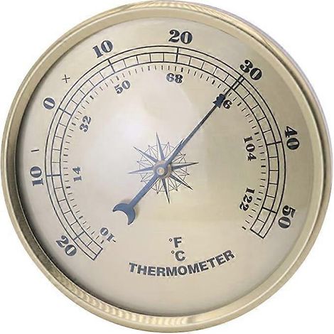 Thermomètre intérieur et extérieur 90 mm, moniteur d'humidité et de température de l'air intérieur et extérieur, indicateur de température pour climatisation. (1/5)