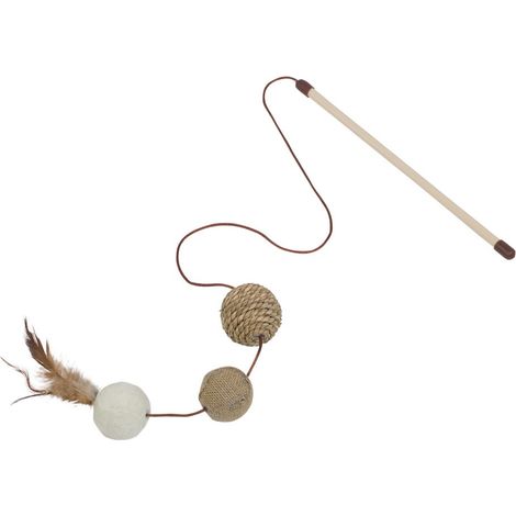 Jouet Canne à Pêche en Sisal Balles pour Chat
