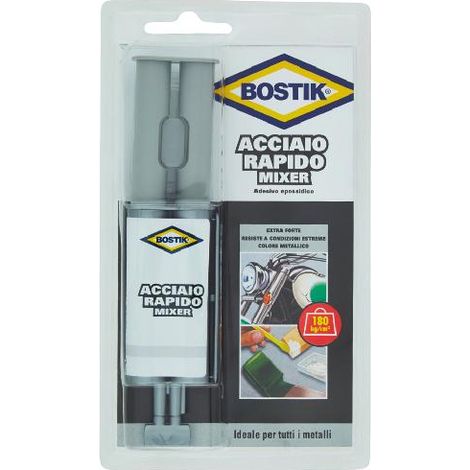 ADESIVO "ACCIAIO RAPIDO MIXER" BOSTIK 24ML