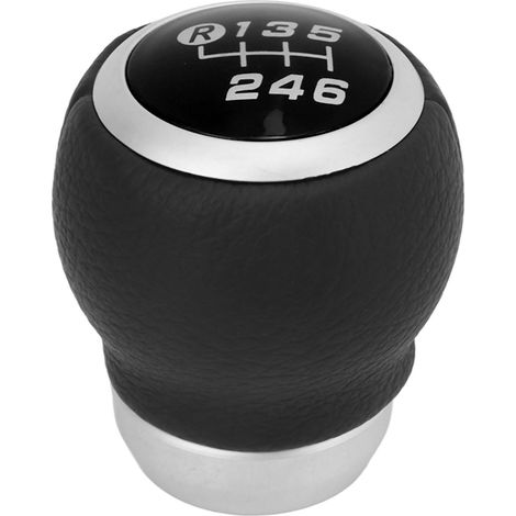 Pommeau de levier de vitesses automatique à 6 rapports pour Subaru, noir (1/5)