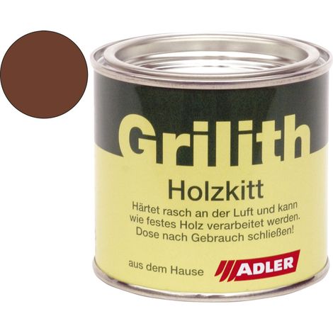 Grilith Holzkitt - Reparaturpaste Spachtelmasse, ideal zur Holzreparatur in Mahagoni 200ml