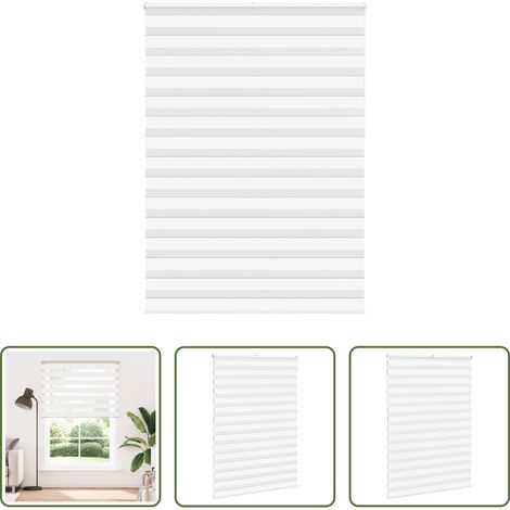 Sichtschutz - Doppelrollo Weiß 160x230 cm Stoffbreite 155,9 cm Polyester (1/5)