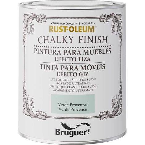 RUST-OLEUM CHALKY FINISH MUEBLES VERDE PROVENZAL 0,750l 5733888 BRUGUER (1/5)