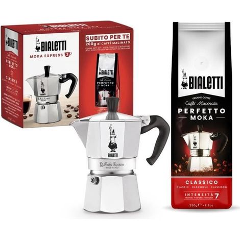 Bialetti Moka Express Cafetière Gris 3 Tasses (1/5)