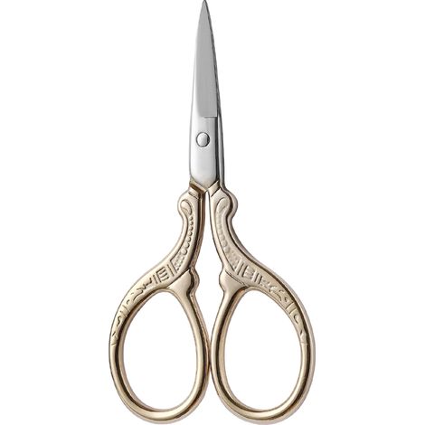 Ciseaux rétro en acier inoxydable, ciseaux à thé, ciseaux à broder, ciseaux à fil, ciseaux à sourcils en or rose (1/5)
