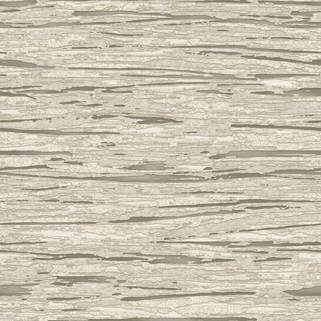 Debona Horizon Stone Taupe Wallpaper Metallic Silver Glamorous Feature Wall (1/4)