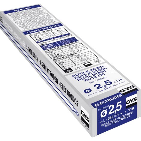 GYS  Schweißelektroden 110 St. (Ø x L) 2.5 mm x 350 mm 80 A (max.)