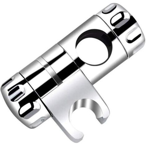 BUNTHAUS Support de Douche, Barre Murale Barre de Douche Réglable Support Pour Douchette, Support Douche à Main Remplaçable Support Pommeau de Douche 25MM à Diamètre Réglable ABS Chromé (1/5)