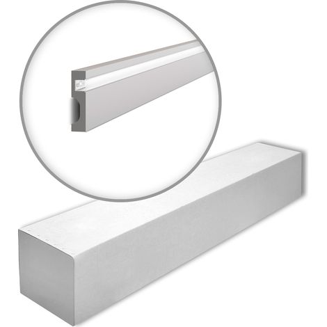 NMC IL11-box WALLSTYL Noel Marquet 1 carton 13 pièces Plinthe Éclairage indirect design moderne gris  26 m (1/5)
