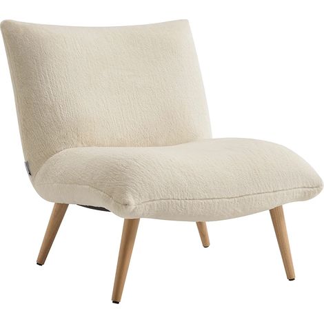 Poltrona in ecopelliccia beige - PEPITA (1/5)