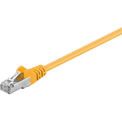 Goobay 68617 cable de red Amarillo 0,25 m Cat5e F/UTP (FTP)