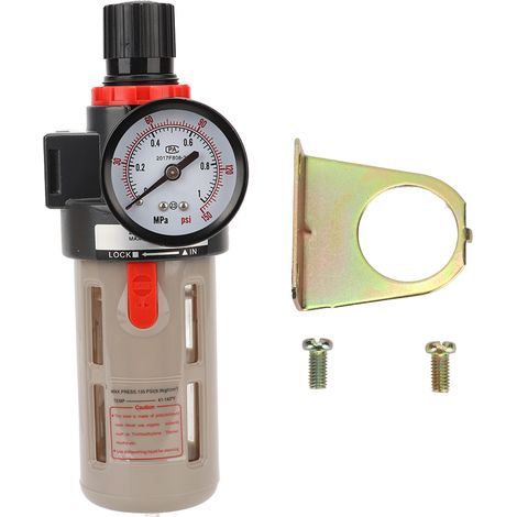 G1/4 60ml Druckluftfilterregler, Wasser- und Ölabscheider aus Aluminiumlegierung, Kompressor (1/5)